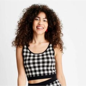 Target Future Collective Black & White Sweater Vest Size S 🖤🤍🖤🤍